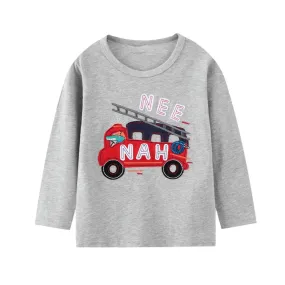 3D Fire Truck Animated Top,Grey