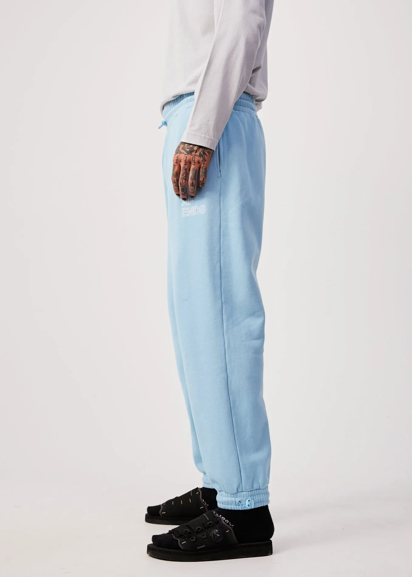 AFENDS Unisex Conditional - Unisex Sweat Pants - Sky Blue