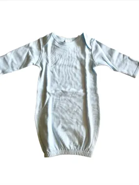 Baby Blue Cotton Sleeper Gown