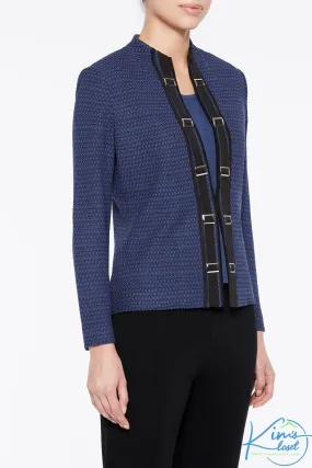 Buckle Trim Knit Jacket