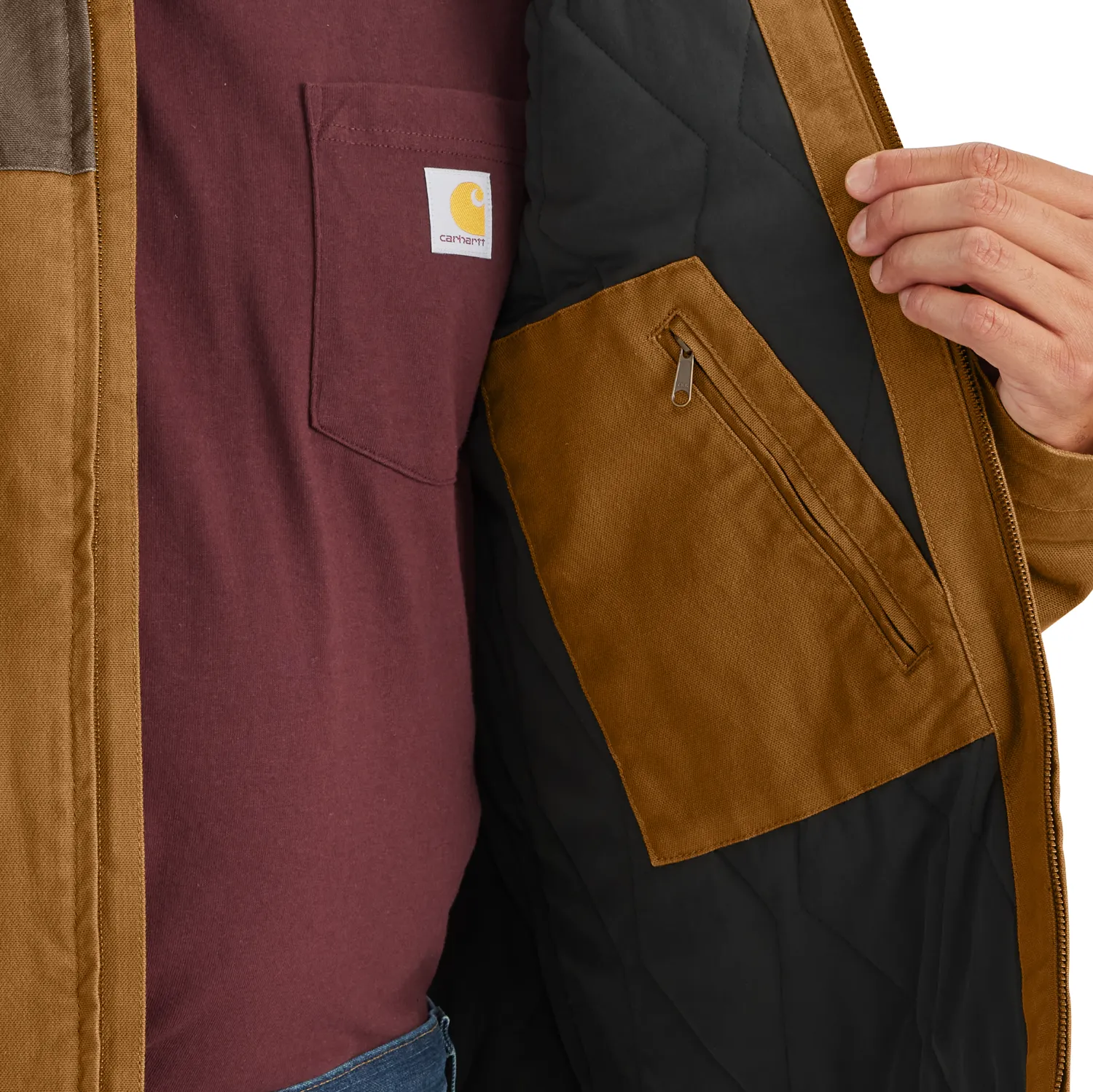 Carhartt Mens Rugged Flex Insulated Duck Jacket for Harsh Montana Weather