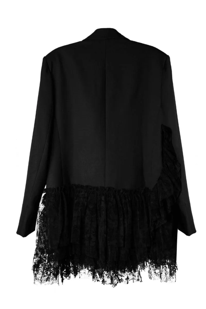 Chiffon Layered Embroidery Coat