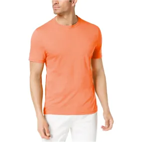 Club Room Men's Performance Crew Neck Cotton T-Shirt, Exotic Orange, M