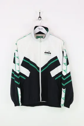 Diadora Shell Suit Jacket White/Black XL