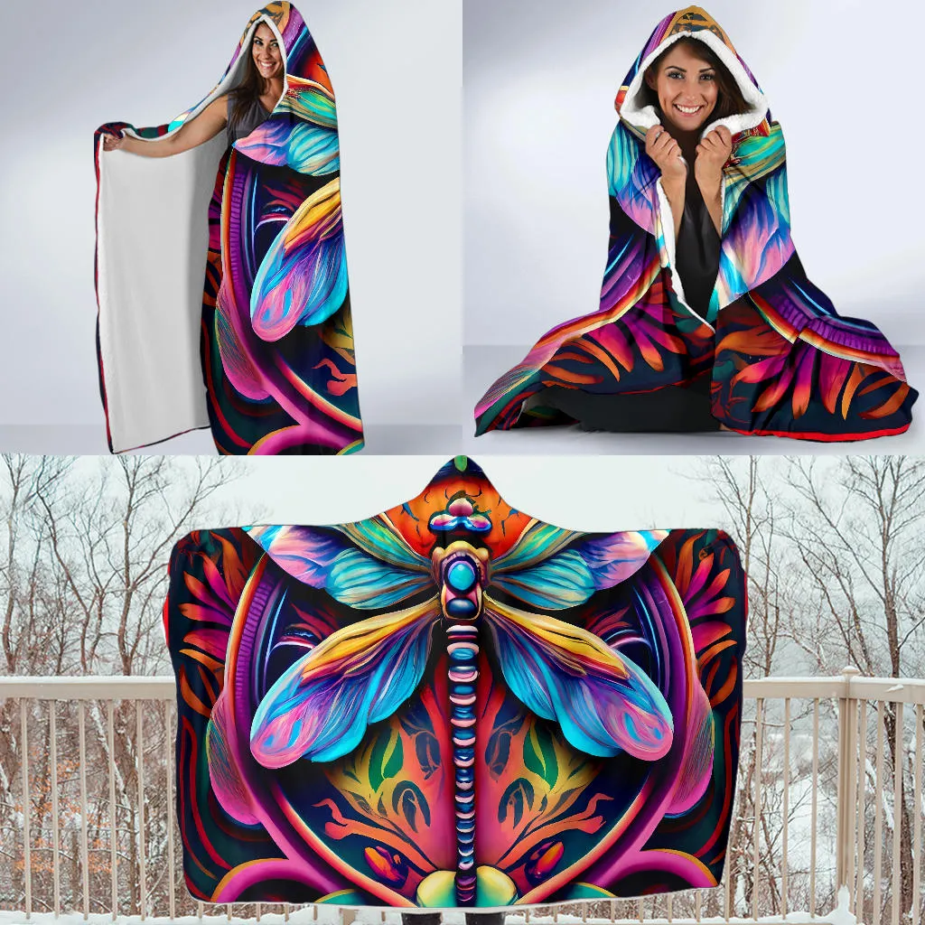 Dragonfly Hooded Blanket