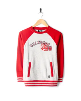 Drop Out - Kids Sweat Shirt - Grey/Red