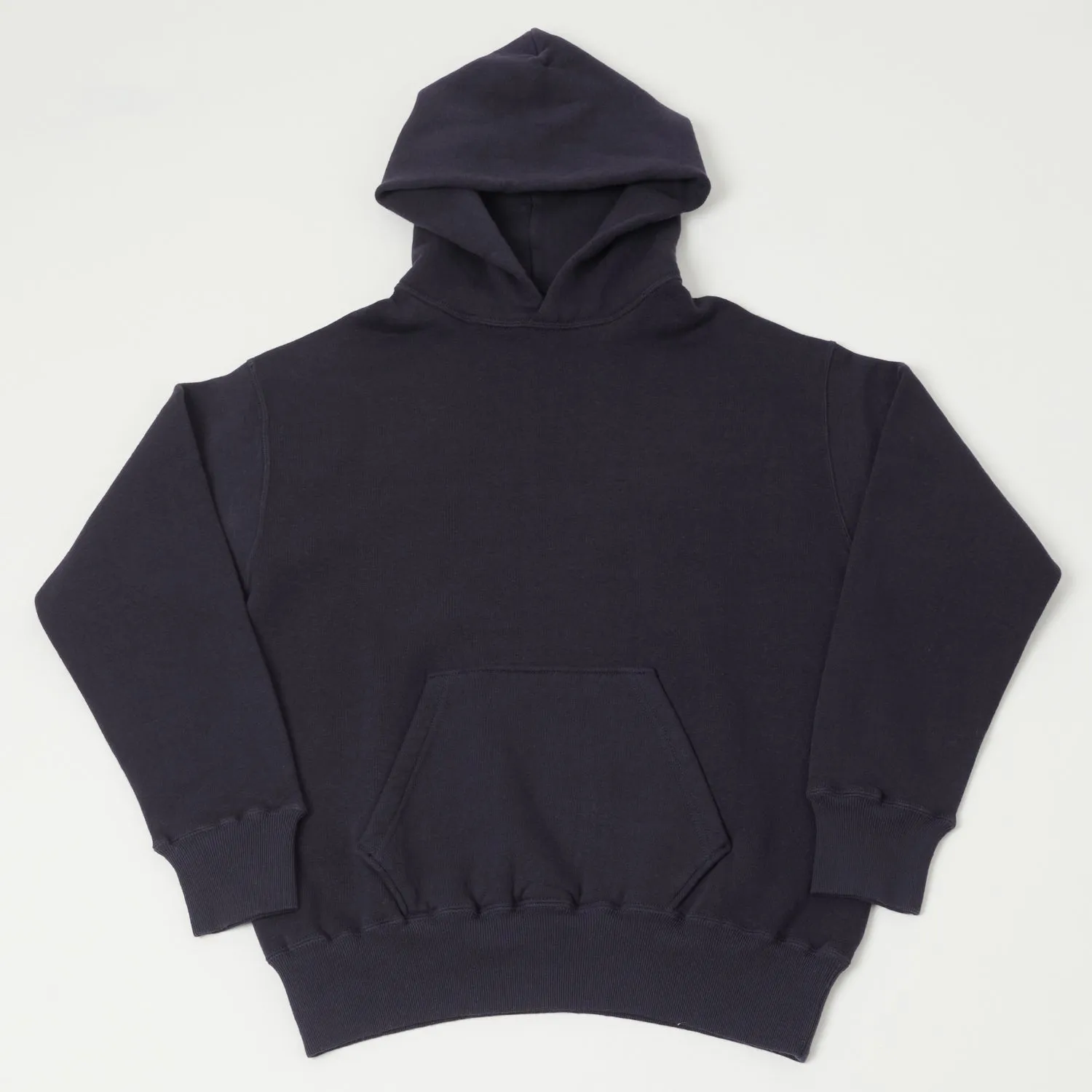 Navy Dubbleworks Tsuriami Sweat Hoodie with Drawstring Hood