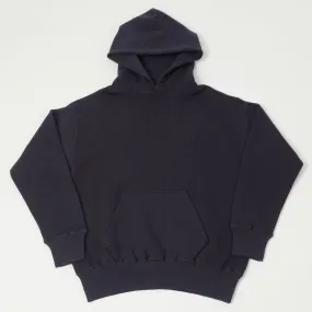 Navy Dubbleworks Tsuriami Sweat Hoodie with Drawstring Hood