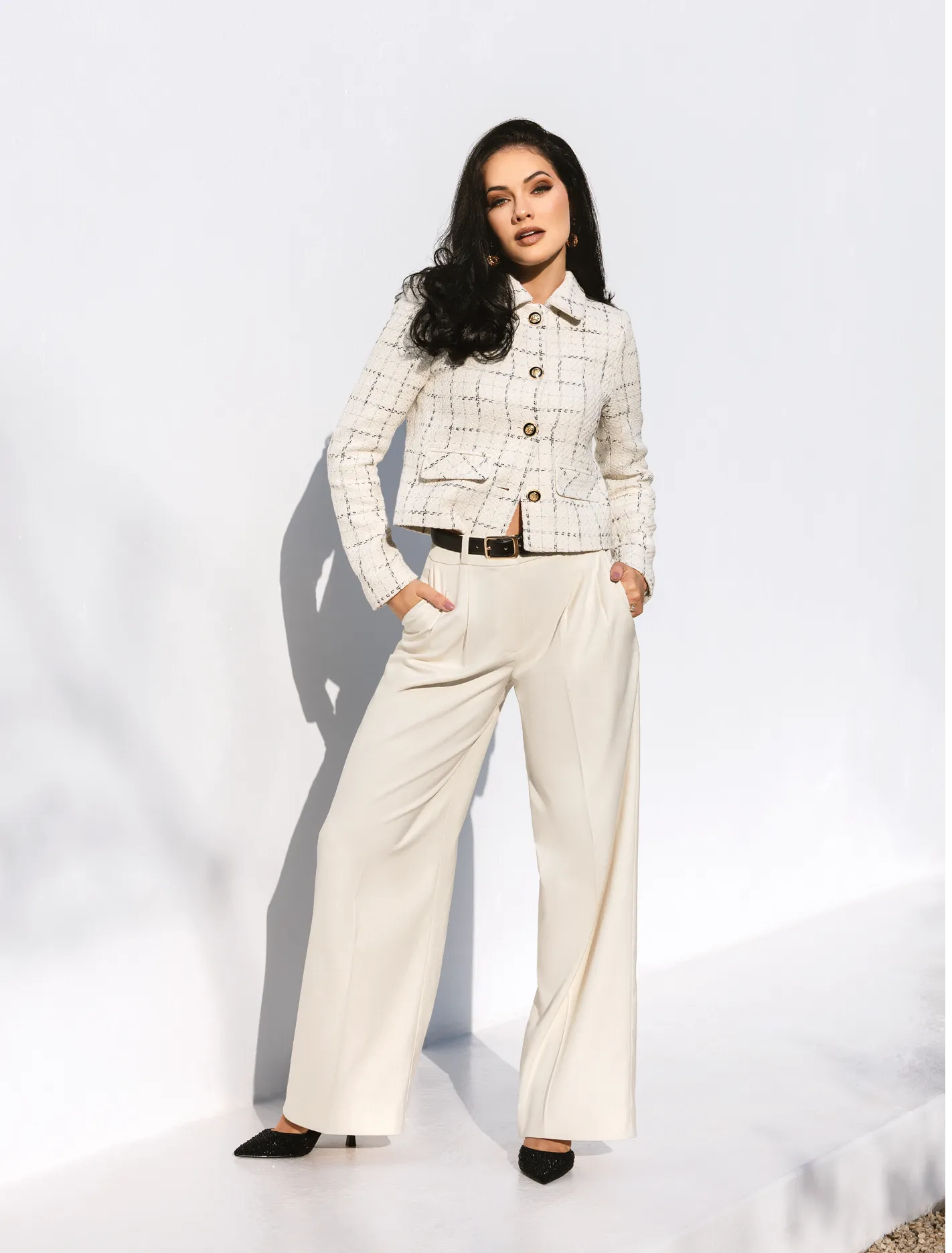 Edweena Belted Wide Leg Pants