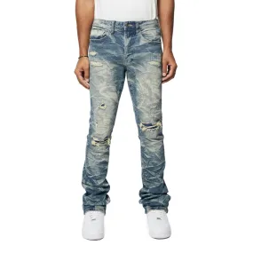 Essential Stacked Denim Jeans - Hunter Blue