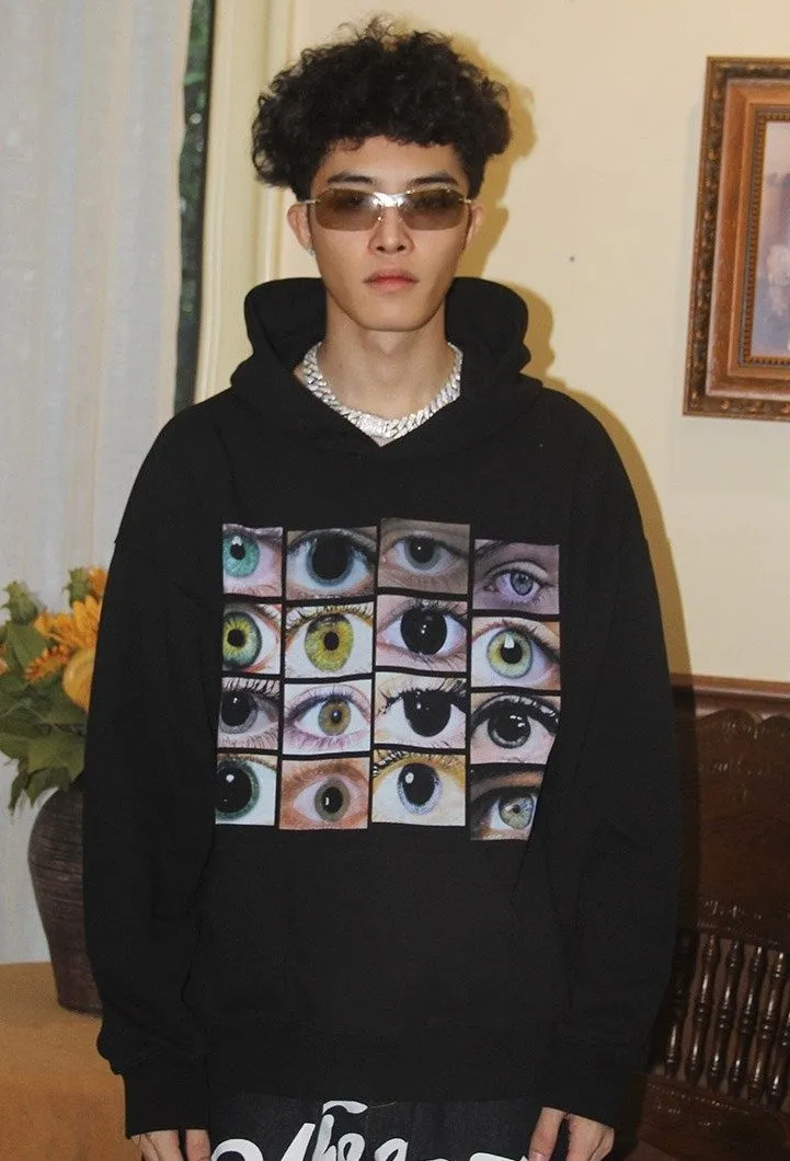 Sure, heres an optimized title for the product:

Stylish Eye Graphic Photo Hoodie - Comfortable & Trendy Sweatshirt