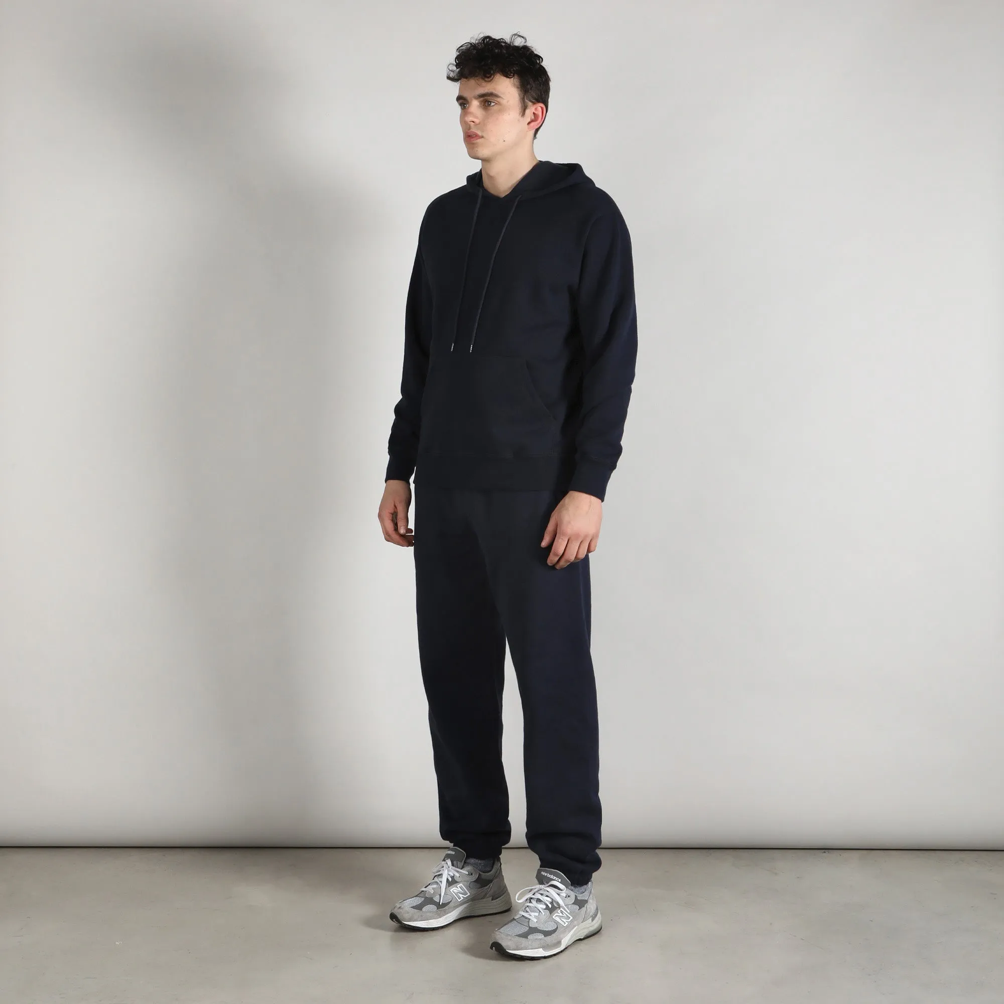 Fleece Hooded Sweatshirt - Navy