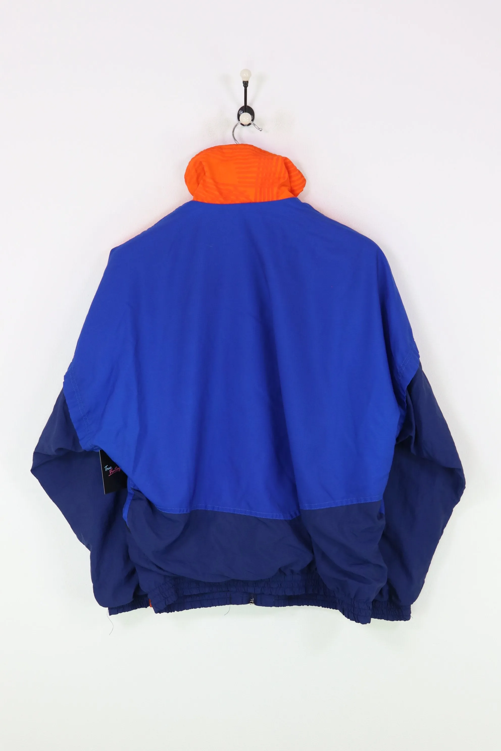 Vintage Style Shell Suit Jacket - Lotto Netherlands, Orange/Blue, Size Medium