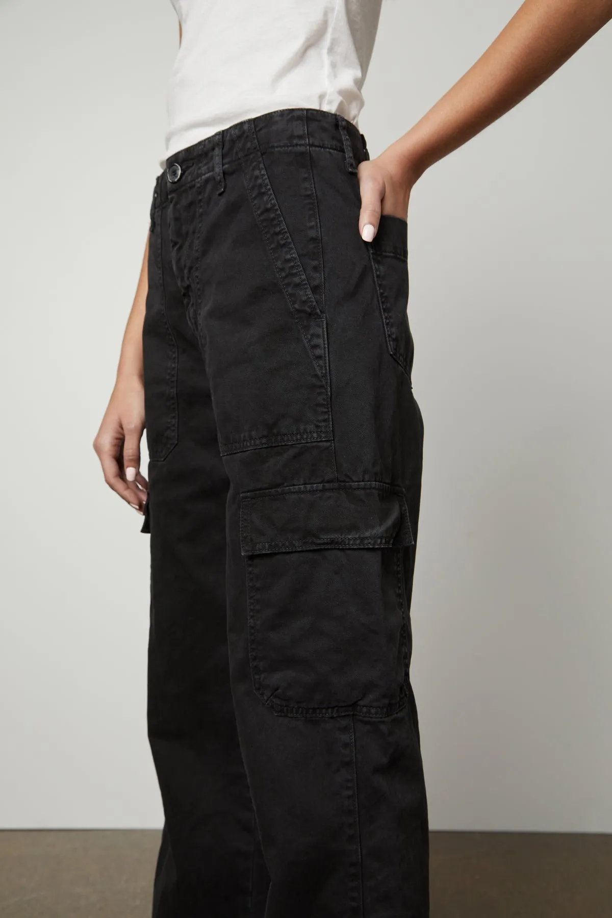 Sanded Twill Cargo Pant by Makayla - Styled and Durable Design