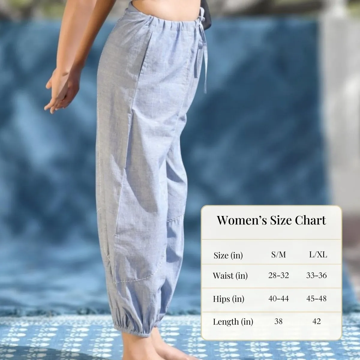 Natural Cotton Harem Pants