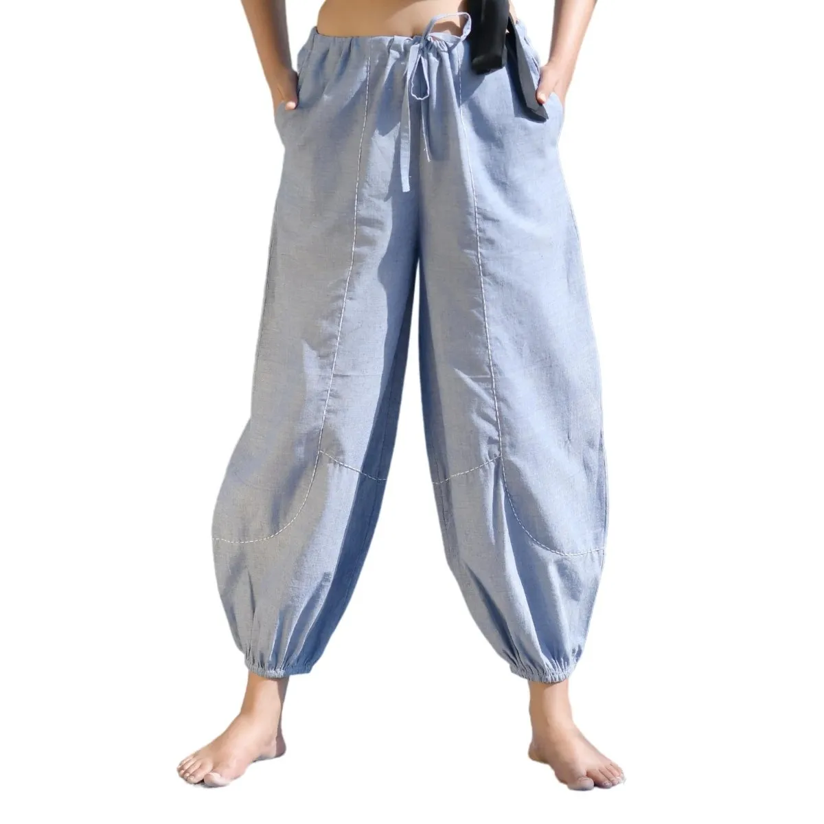 Natural Cotton Harem Pants