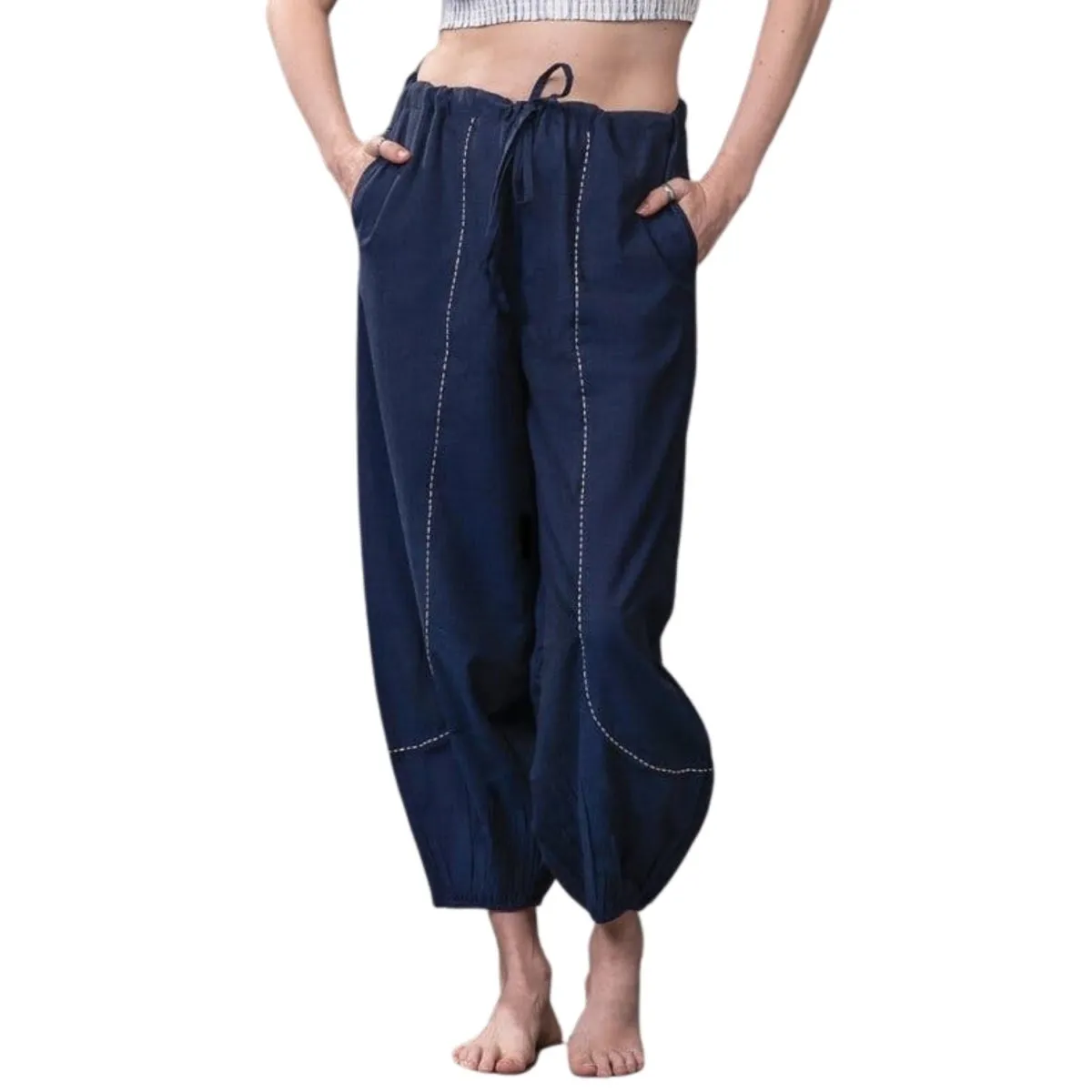 Natural Cotton Harem Pants