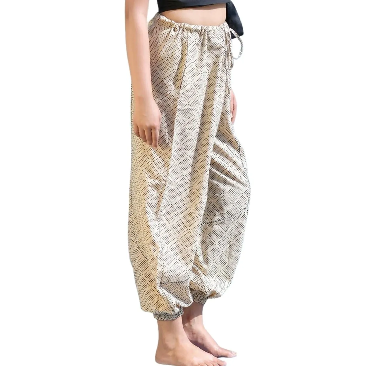 Natural Cotton Harem Pants