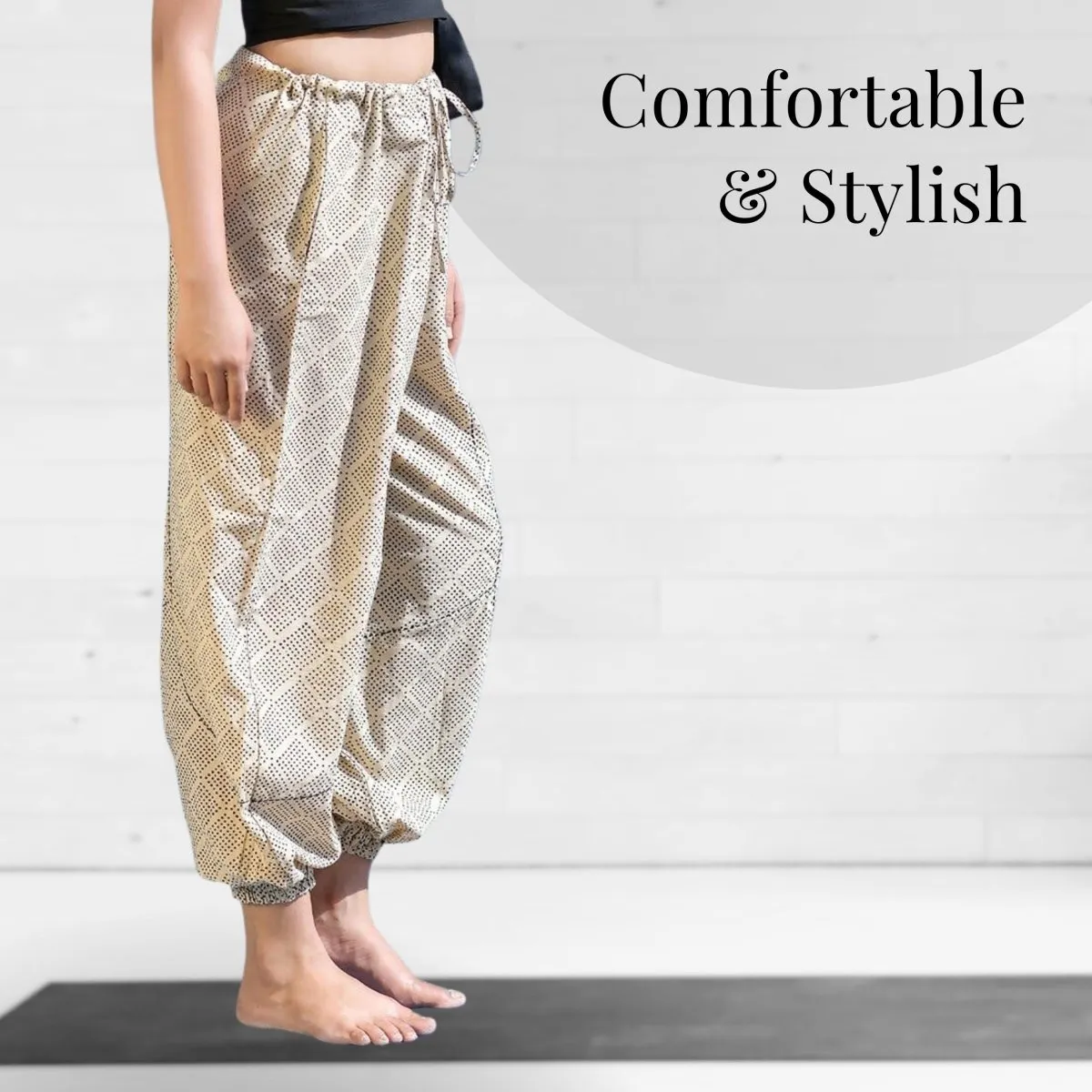 Natural Cotton Harem Pants