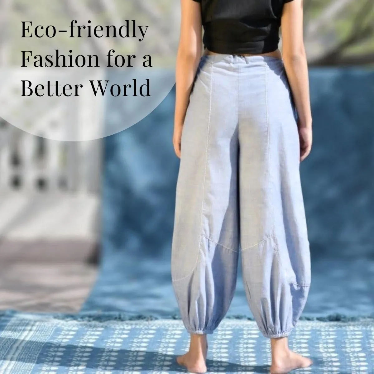 Natural Cotton Harem Pants