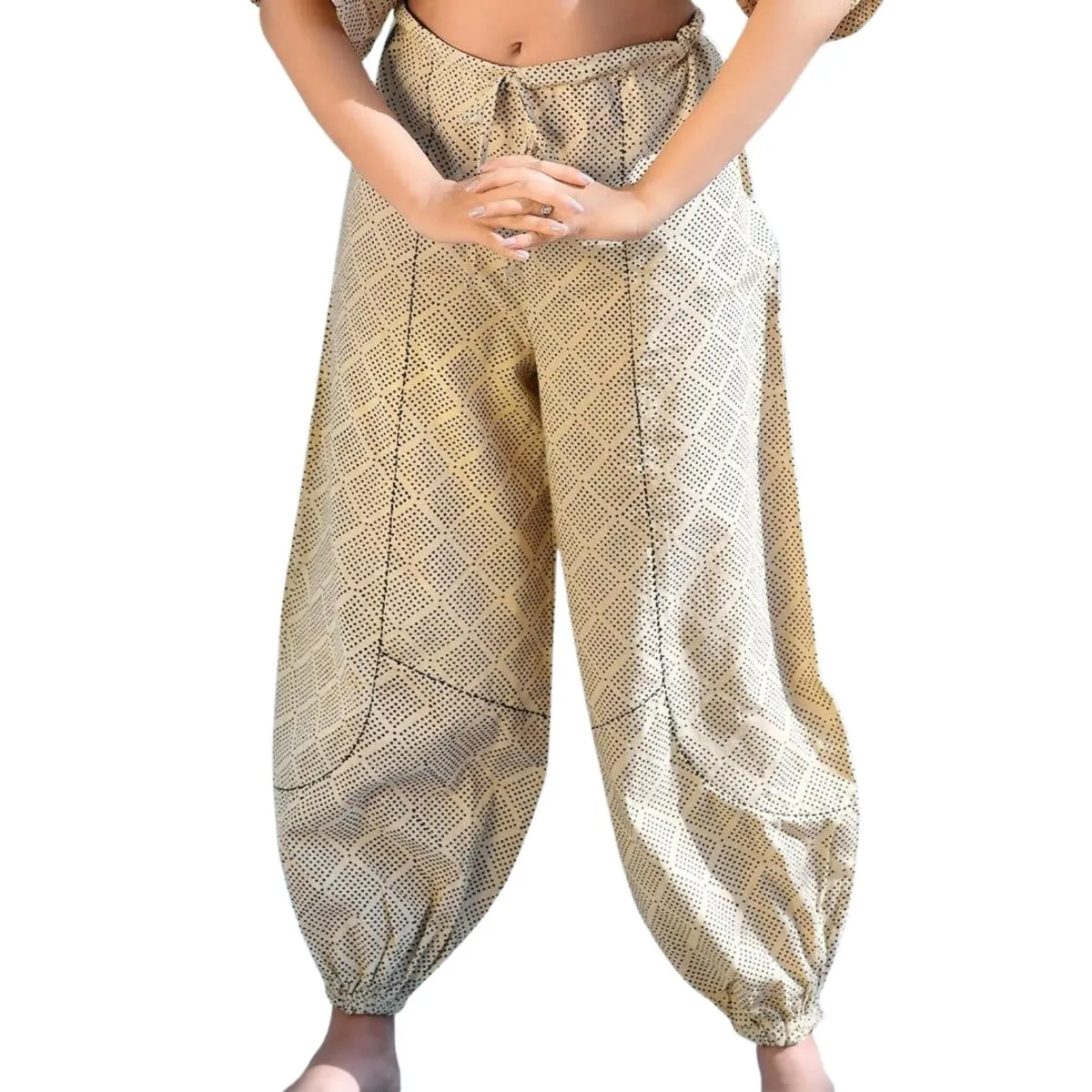 Natural Cotton Harem Pants