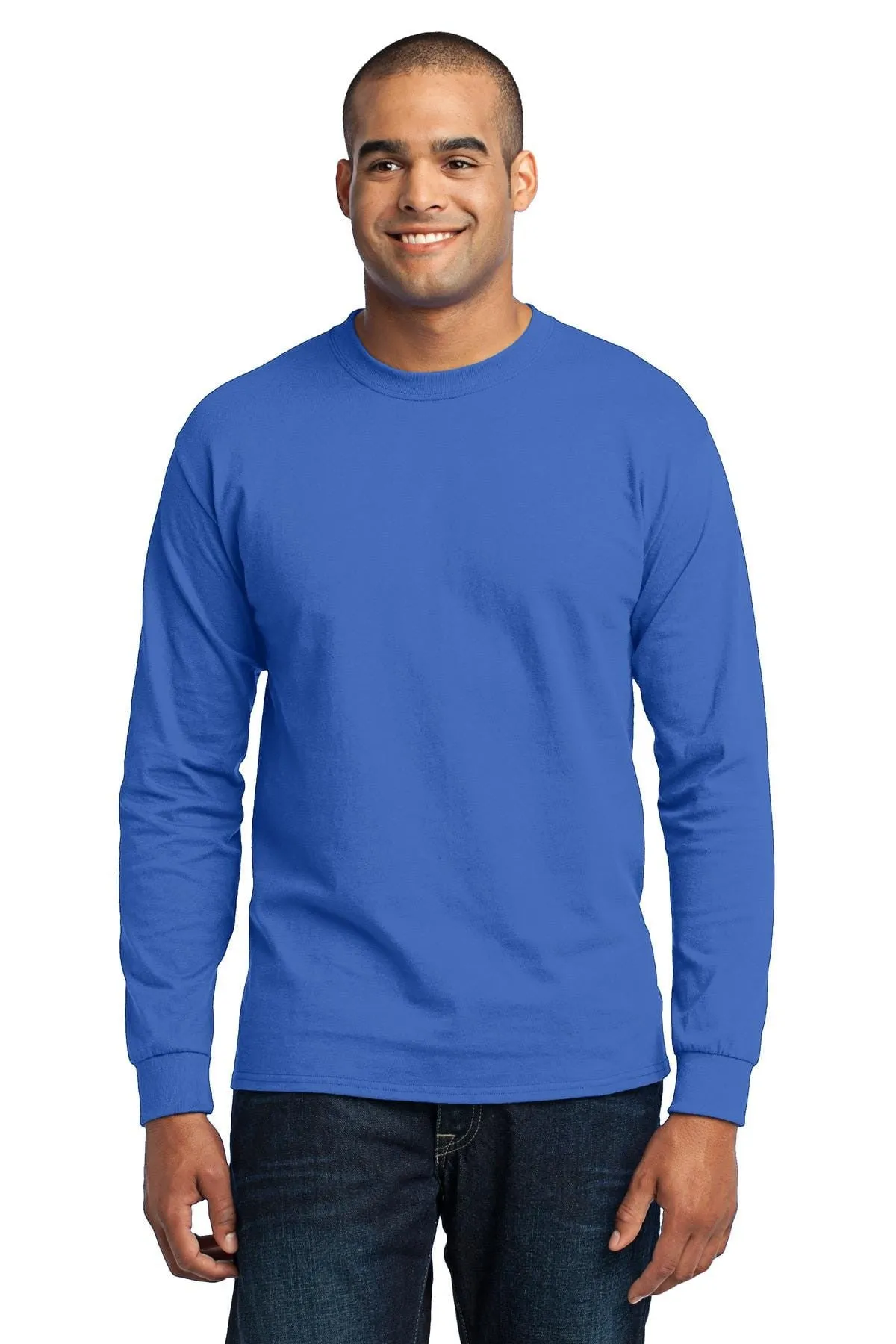 Port & Company 50/50 Poly/Cotton Tall Long Sleeve Tee