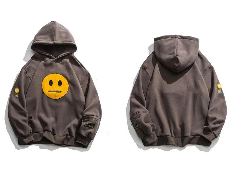 Smiley Zipper Hoodie