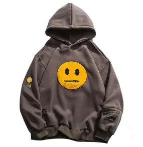 Smiley Zipper Hoodie