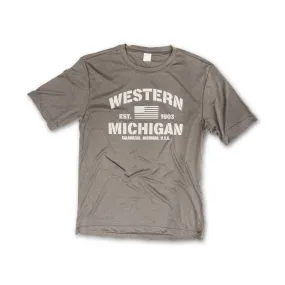 Western Michigan Stencil Athletic Tee